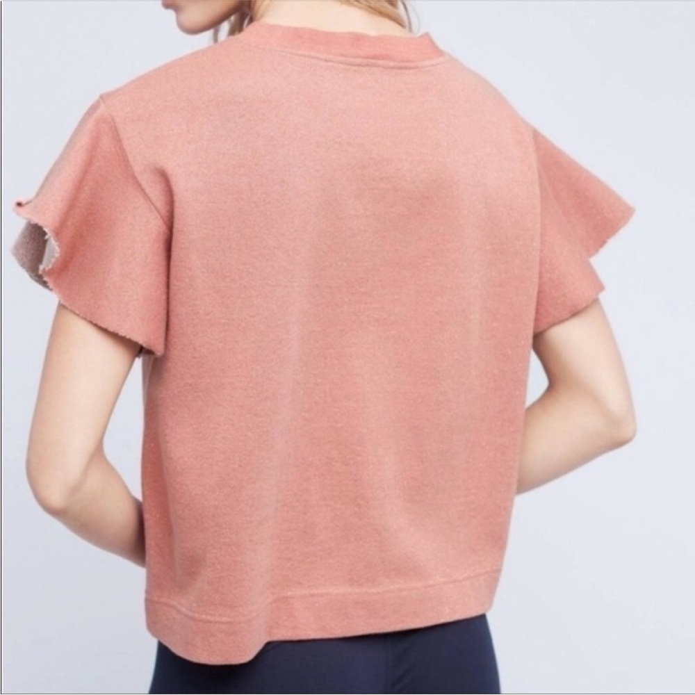 Chloe Oliver Anthropologie Embroidered Padma Metallic Top S - Picture 3 of 12
